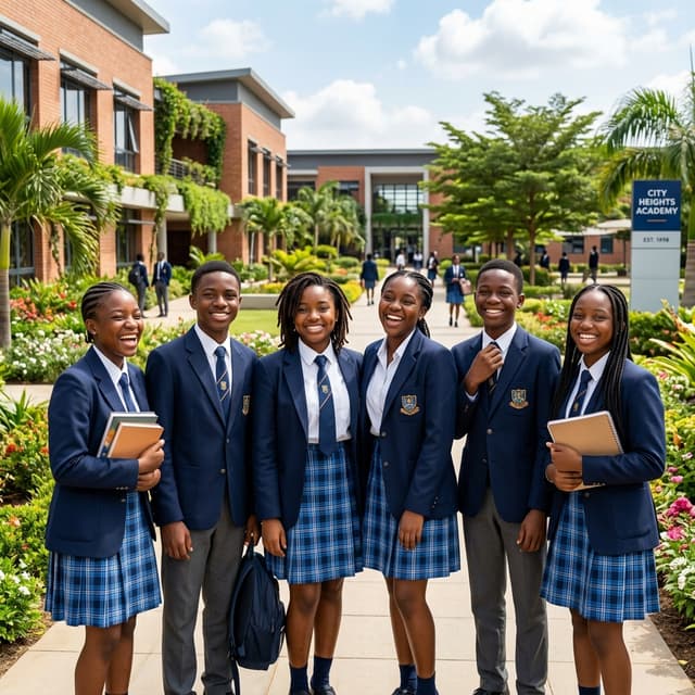 Happy Nigerian students